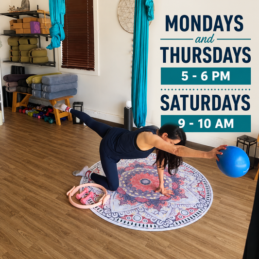 Aerial Mat Pilates Strength & Flow (Monday, Thursday & Saturday)